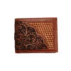 Ranger Belt Co. Men's Vine Basketweave Leather Bi-Fold Wallet