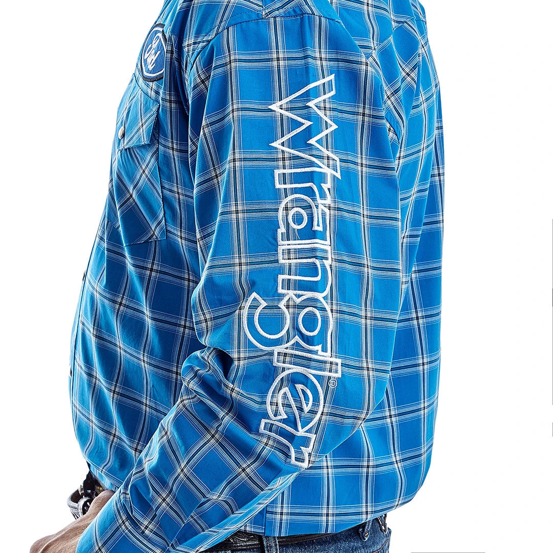 Wrangler Men's Ford Logo Plaid Shirt - Image 4