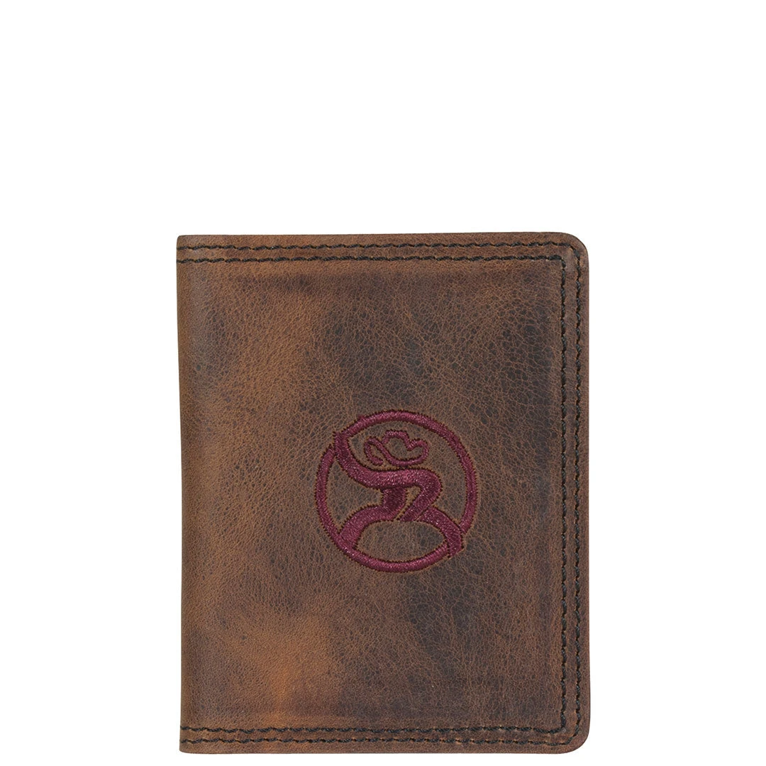 Roughy Men's Weathered Havana Bi-Fold Wallet