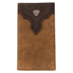 Ariat Men's Perforated Overlay Leather Rodeo Wallet