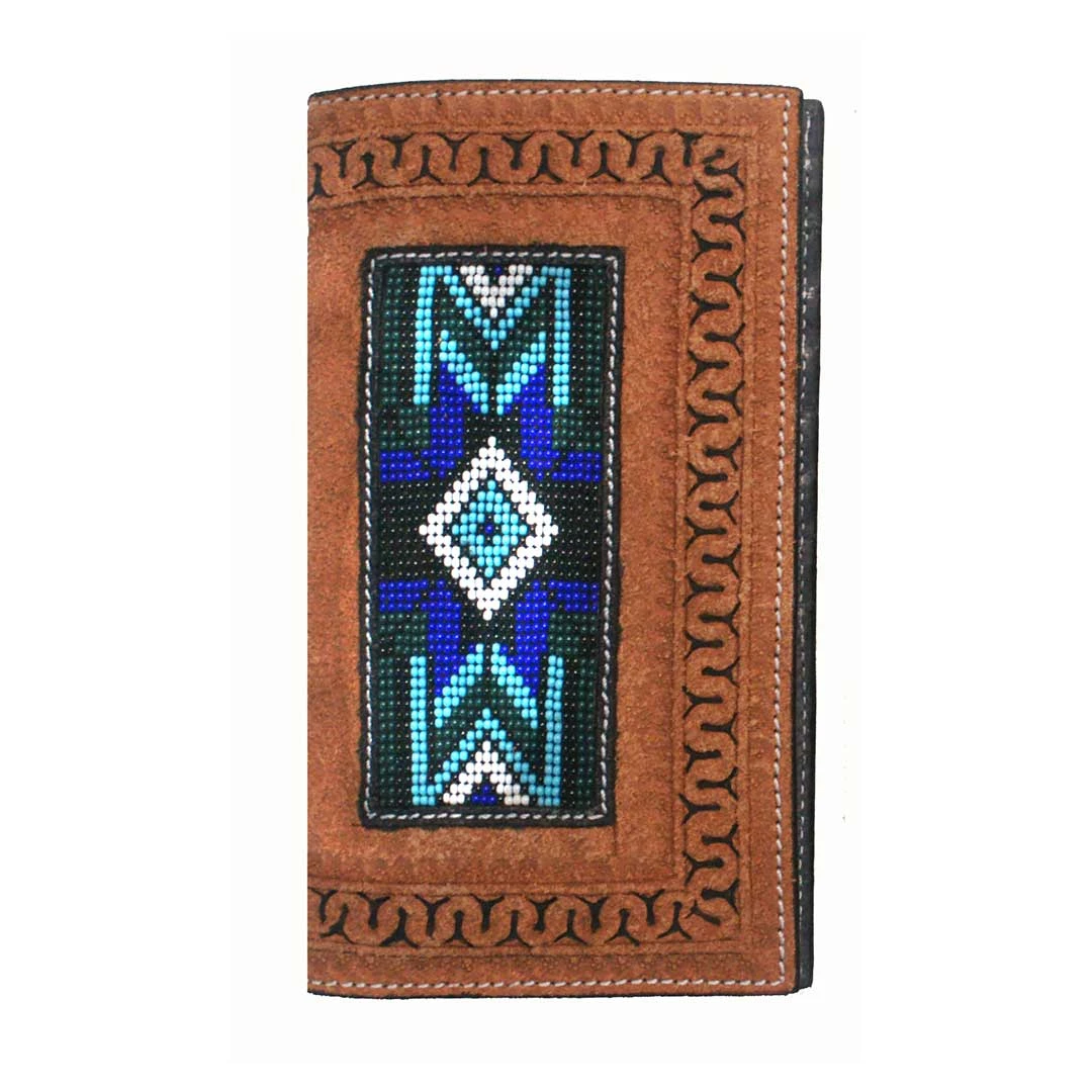 Twisted X Men's Bead Inlay Leather Rodeo Wallet