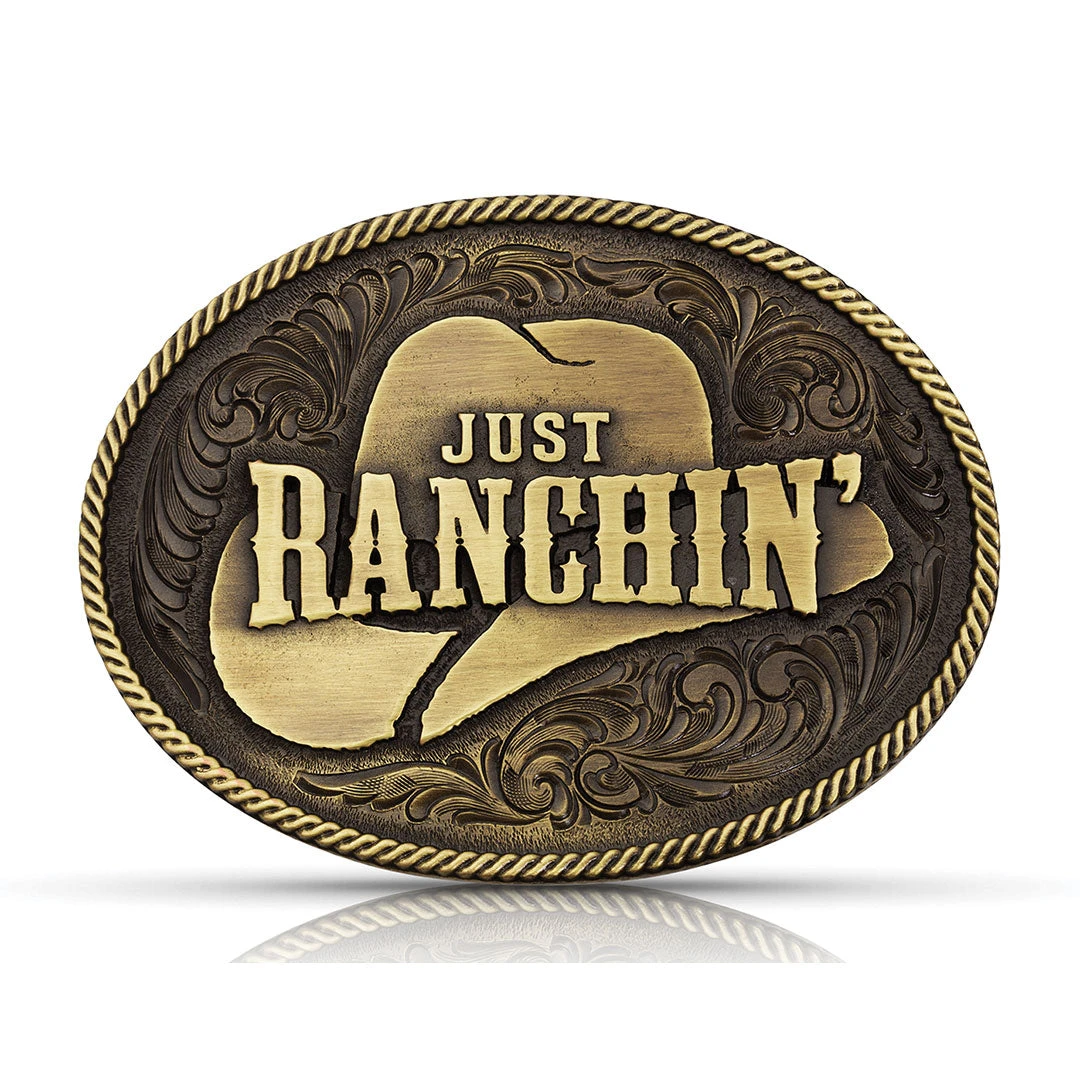 Montana Silversmiths Dale Brisby Just Ranchin' Buckle