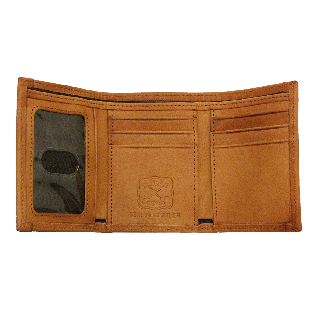 Twisted X Men's Floral Tooled Logo Tri-Fold Wallet - Image 2