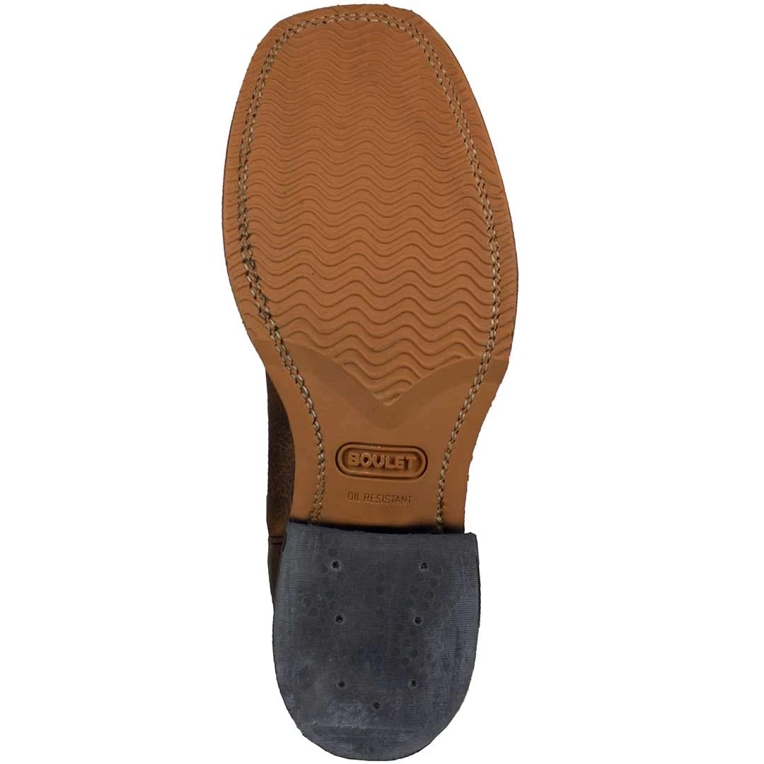 Boulet Men's Damiana Square Toe Cowboy Boots - Image 8