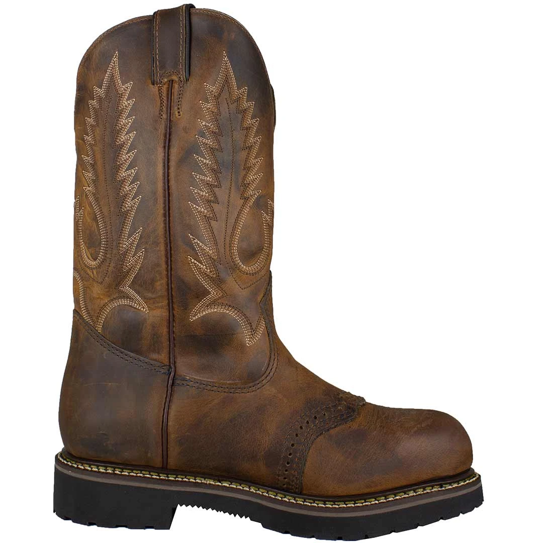 Boulet Men's CSA Steel Toe Cowboy Work Boots - Image 4