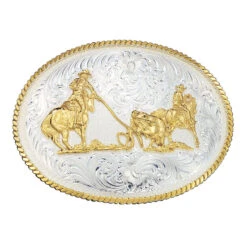 Montana Silversmiths Team Roper Buckle