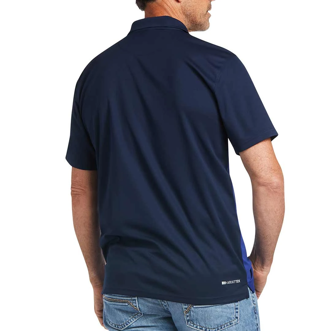 Ariat Men's Colour Block Fitted Polo - Image 2