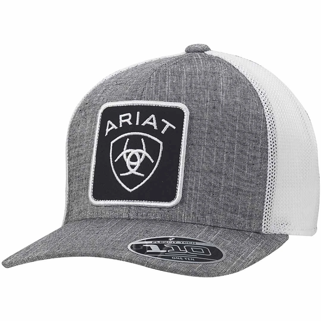 Ariat Men's Shield Logo Patch Snap Back Cap