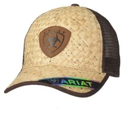 Ariat Men's Straw Snap Back Cap