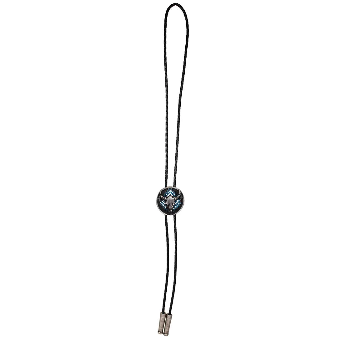 Austin Accent Men's Steer Skull Bolo Tie