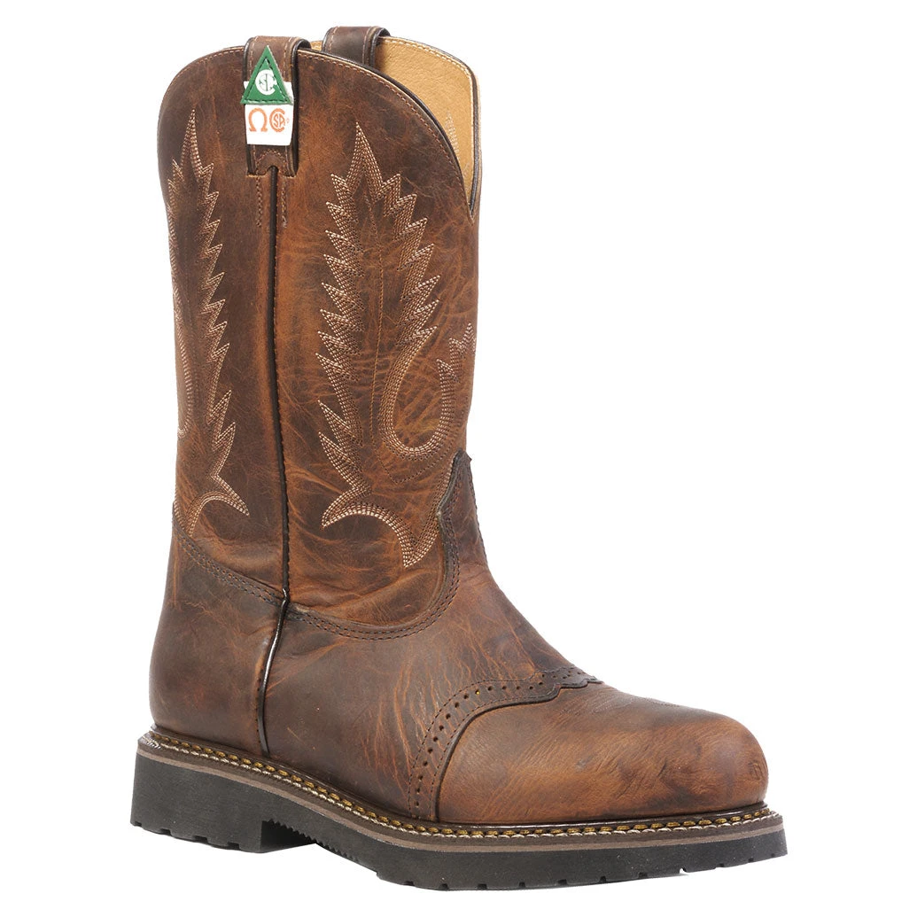 Boulet Men's CSA Steel Toe Cowboy Work Boots - Image 2