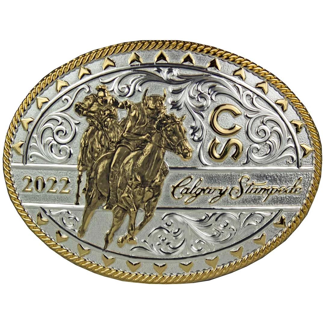 Montana Silversmiths Calgary Stampede Gold/Silver Numbered Poster Buckle