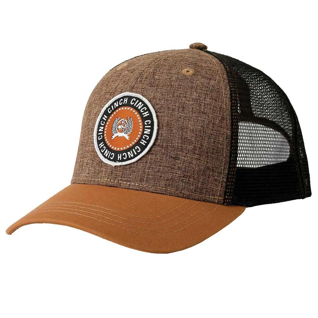 Cinch Men's Round Patch Logo Trucker Cap