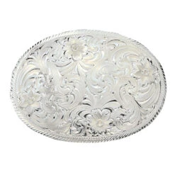 Montana Silversmiths Engraved Western Belt Buckle
