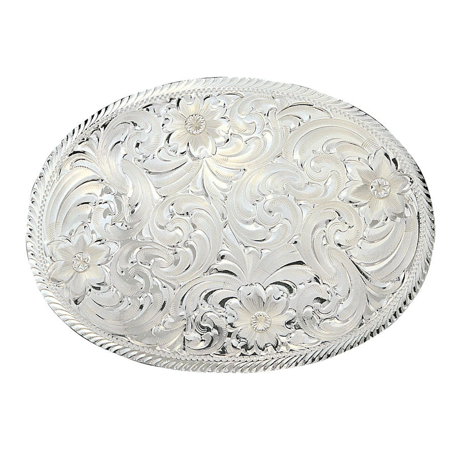 Montana Silversmiths Engraved Western Belt Buckle