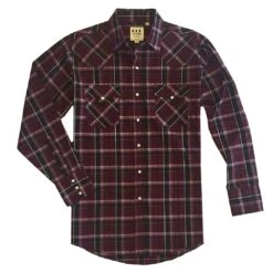 Ely Cattleman Men's Dobby Plaid Shirt