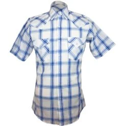 Ely Cattleman Men's Short Sleeve Classic Plaid Snap Shirt