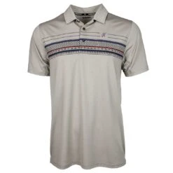 Hooey Men's Weekender Border Print Polo Tee