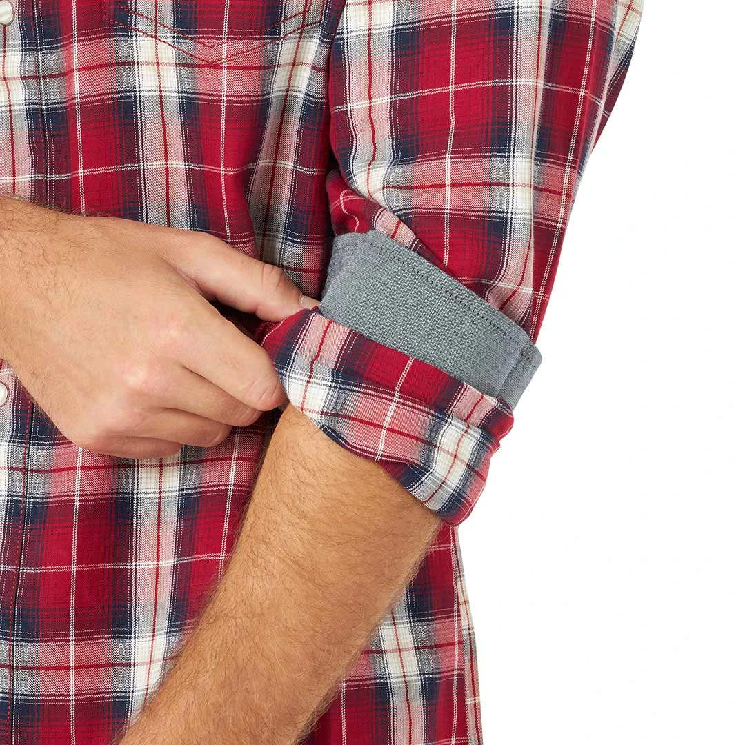 Wrangler Men's Retro Premium Plaid Snap Shirt - Image 4