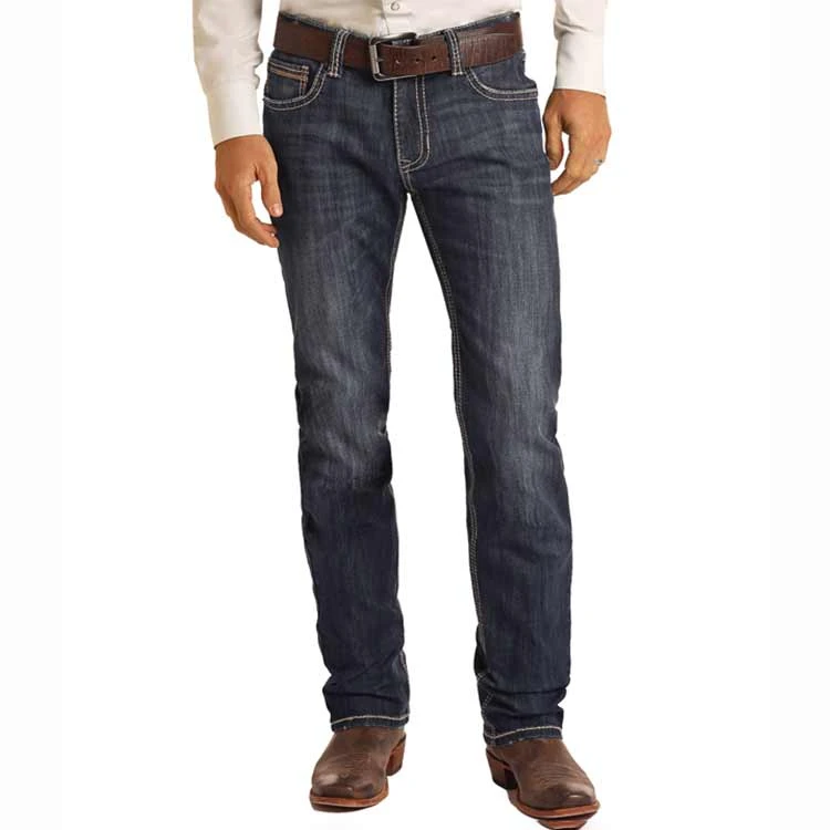Rock & Roll Denim Men's Revolver Slim Fit Straight Leg Jeans - Image 3