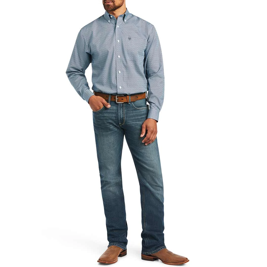 Ariat Men's Wrinkle Free Yoel Classic Fit Button-Down Shirt - Image 4