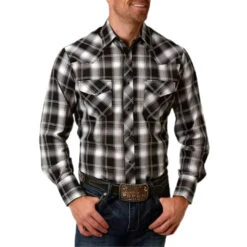 Roper Men's Western Plaid Shirt