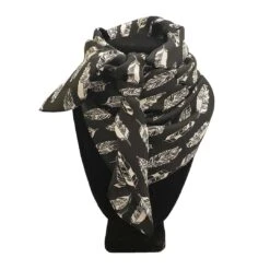 Austin Accent Feather Print Wild Rag