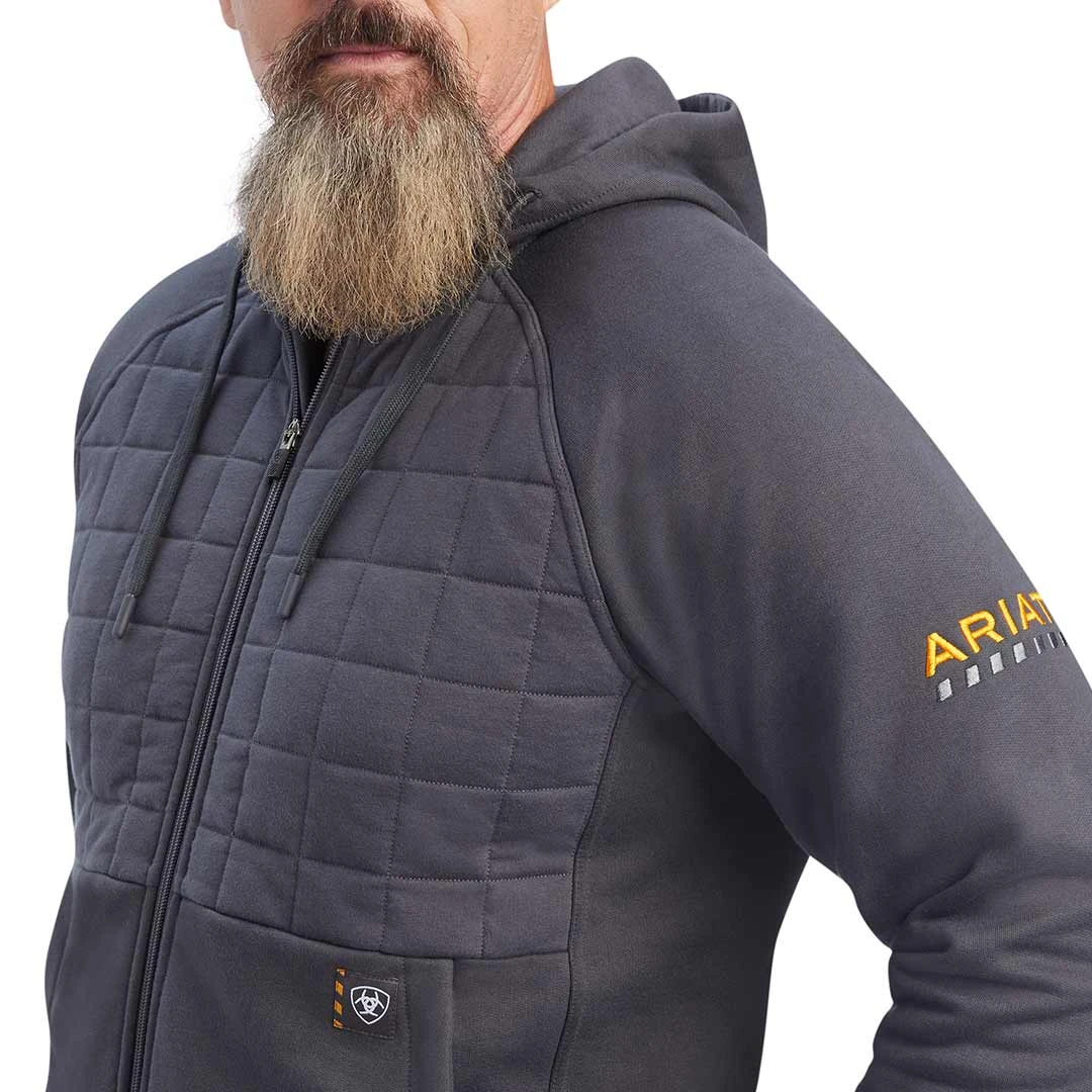 Ariat Men's Rebar Regulator Full Zip Hoodie - Image 3