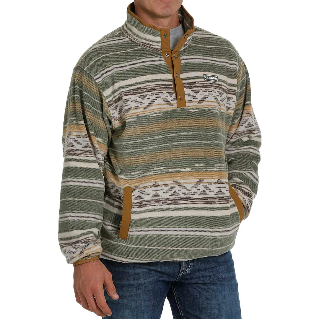 Cinch Men's Striped Fleece Pullover - Image 3