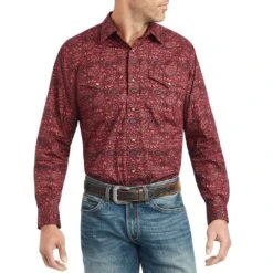 Ariat Men's Kingsley Paisley Print Snap Shirt