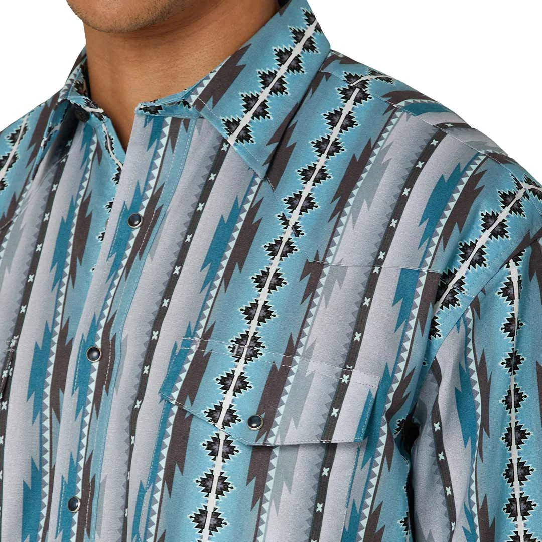 Wrangler Men's Checotah Print Snap Shirt - Image 3