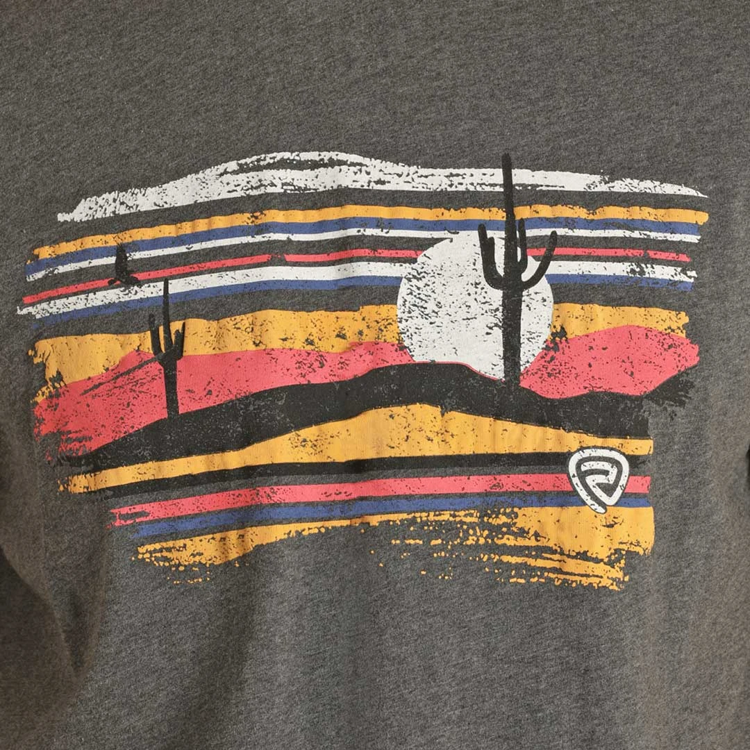 Rock & Roll Cowboy Men's Desert Graphic T-Shirt - Image 2