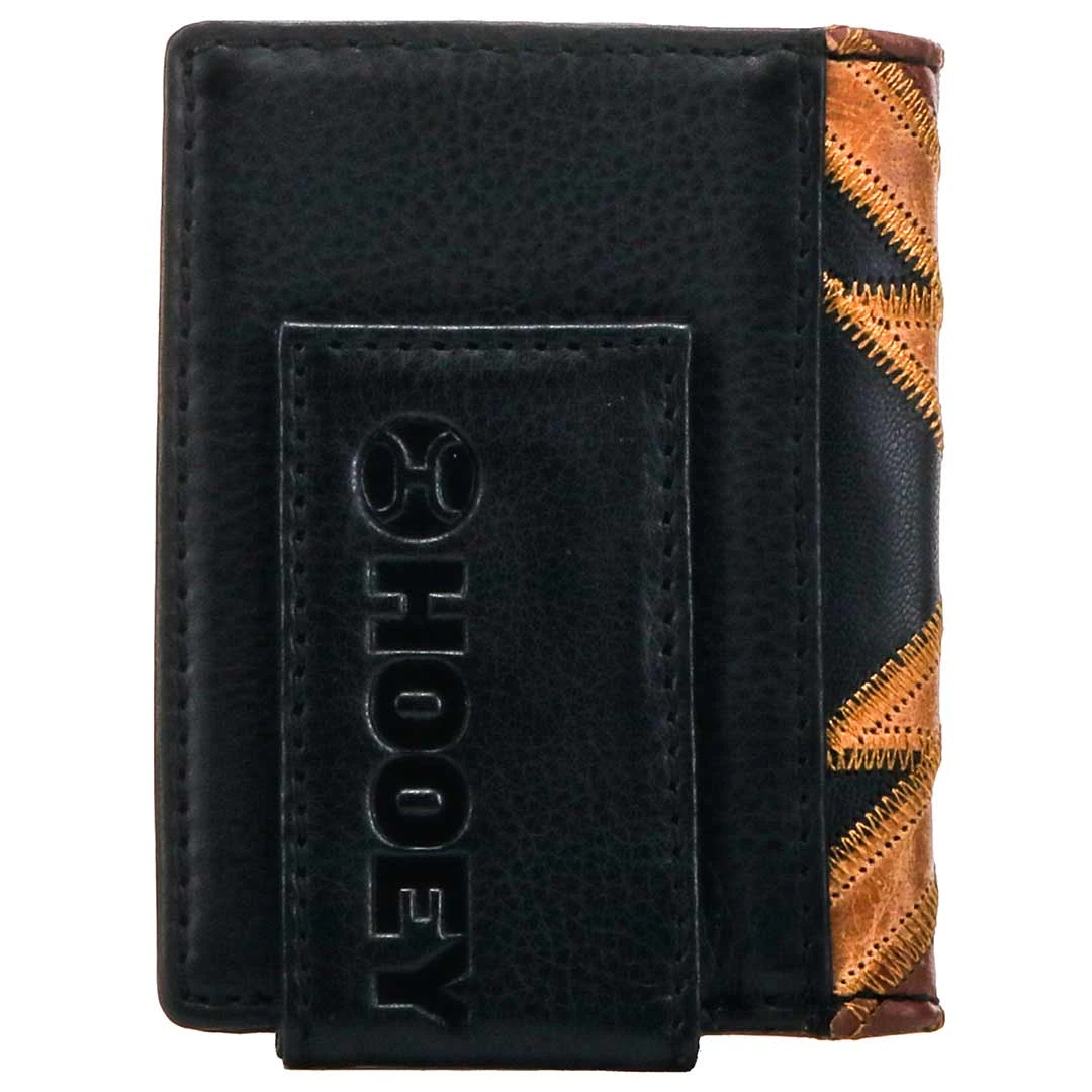 Hooey Men's Montezuma Patchwork Bifold Money Clip Wallet - Image 2