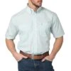 Wrangler Men's George Strait Short Sleeve Button-Down Print Shirt