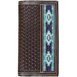 Ranger Belt Co. Men's Basket Weave Aztec Rodeo Wallet
