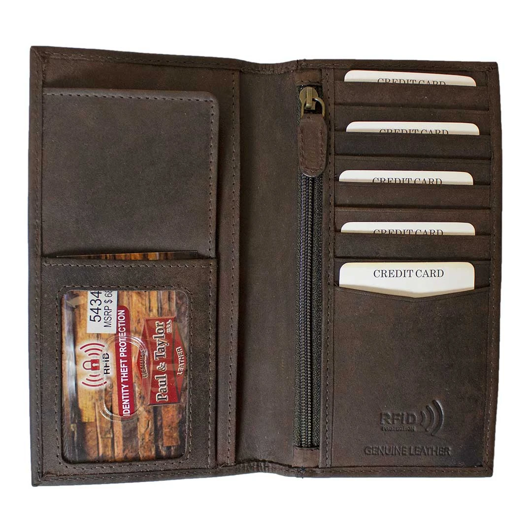Paul & Taylor Men's RFID Leather Rodeo Wallet - Image 2