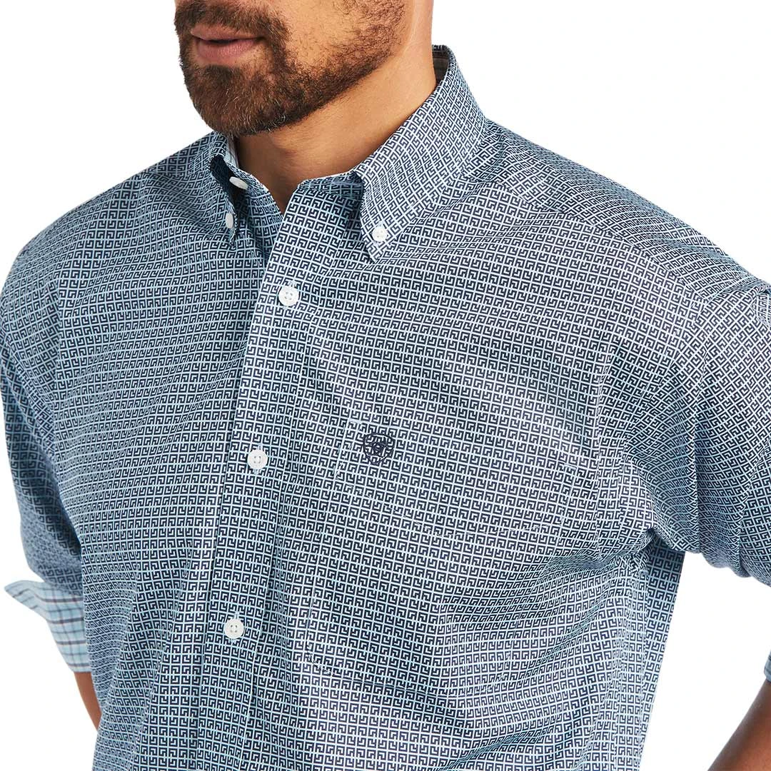 Ariat Men's Wrinkle Free Yoel Classic Fit Button-Down Shirt - Image 3