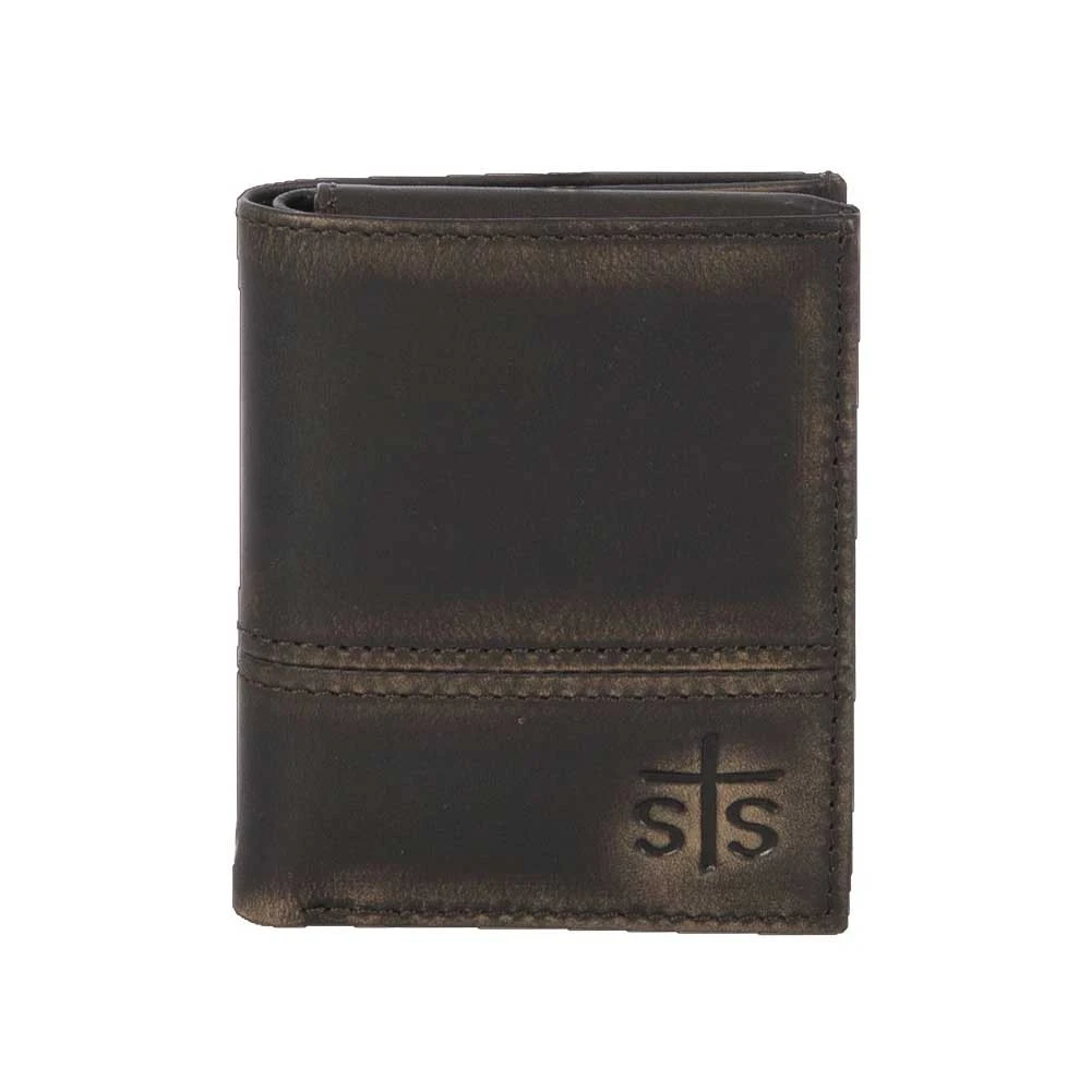 STS Ranchwear Men's Pony Express Hidden Cash Leather Wallet - Image 2