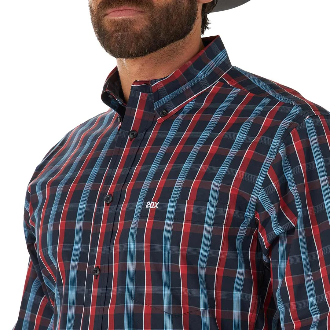 Wrangler Men's 20X Performance Button-Down Plaid Shirt - Image 3