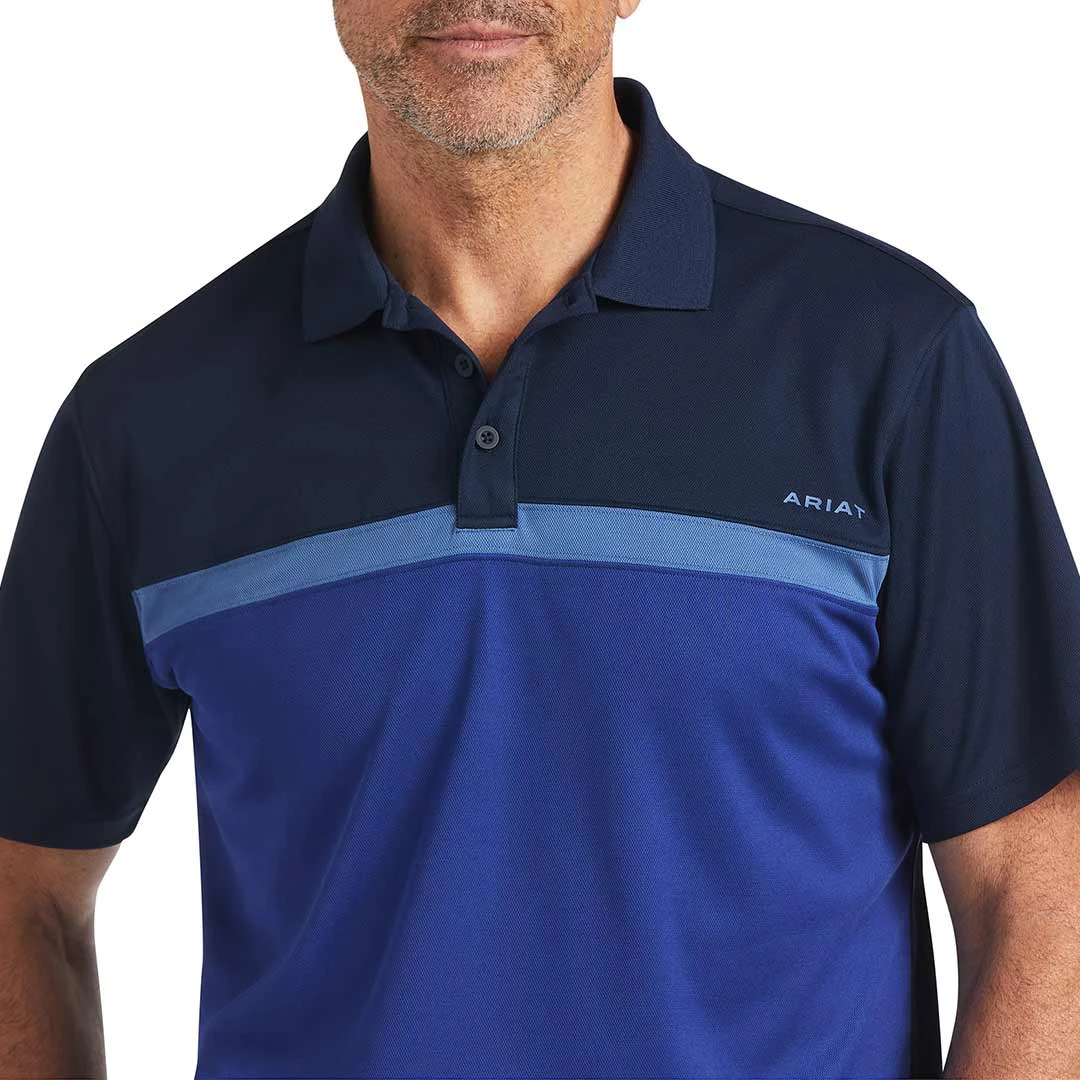 Ariat Men's Colour Block Fitted Polo - Image 4