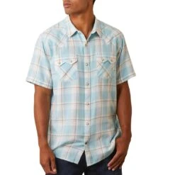 Ariat Men's Halbertson Retro Fit Short Sleeve Snap Shirt