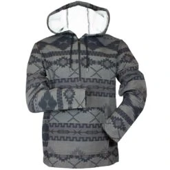 Powder River Outfitters Men's Aztec 1/4 Zip Hoodie