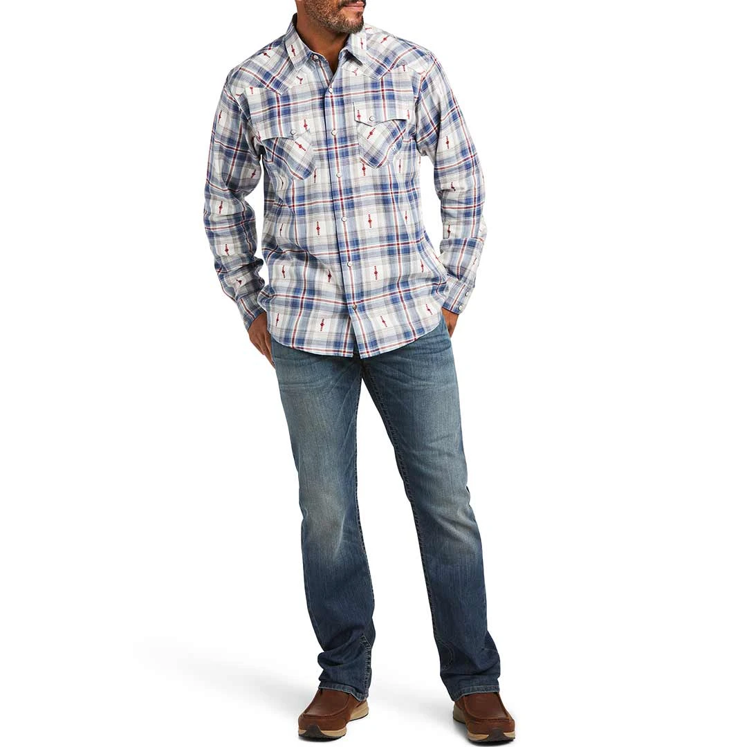Ariat Men's Hutton Retro Fit Snap Shirt - Image 4