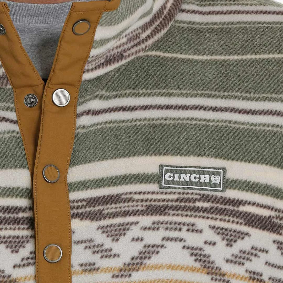 Cinch Men's Striped Fleece Pullover - Image 4