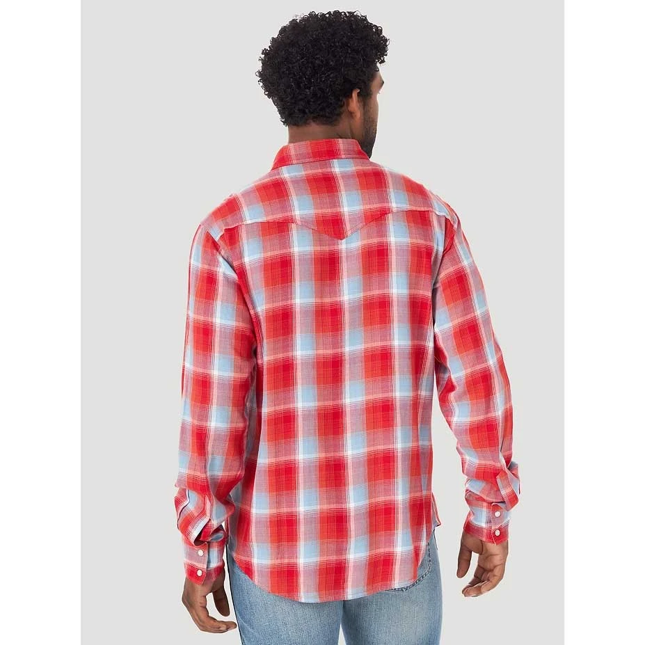 Wrangler Men's Retro Western Plaid Snap Shirt - Image 2