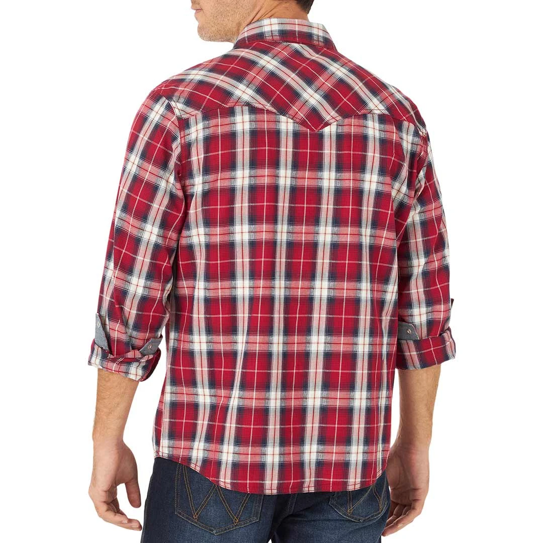 Wrangler Men's Retro Premium Plaid Snap Shirt - Image 2