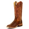 Anderson Bean Men's Square Toe Bison Cowboy Boots