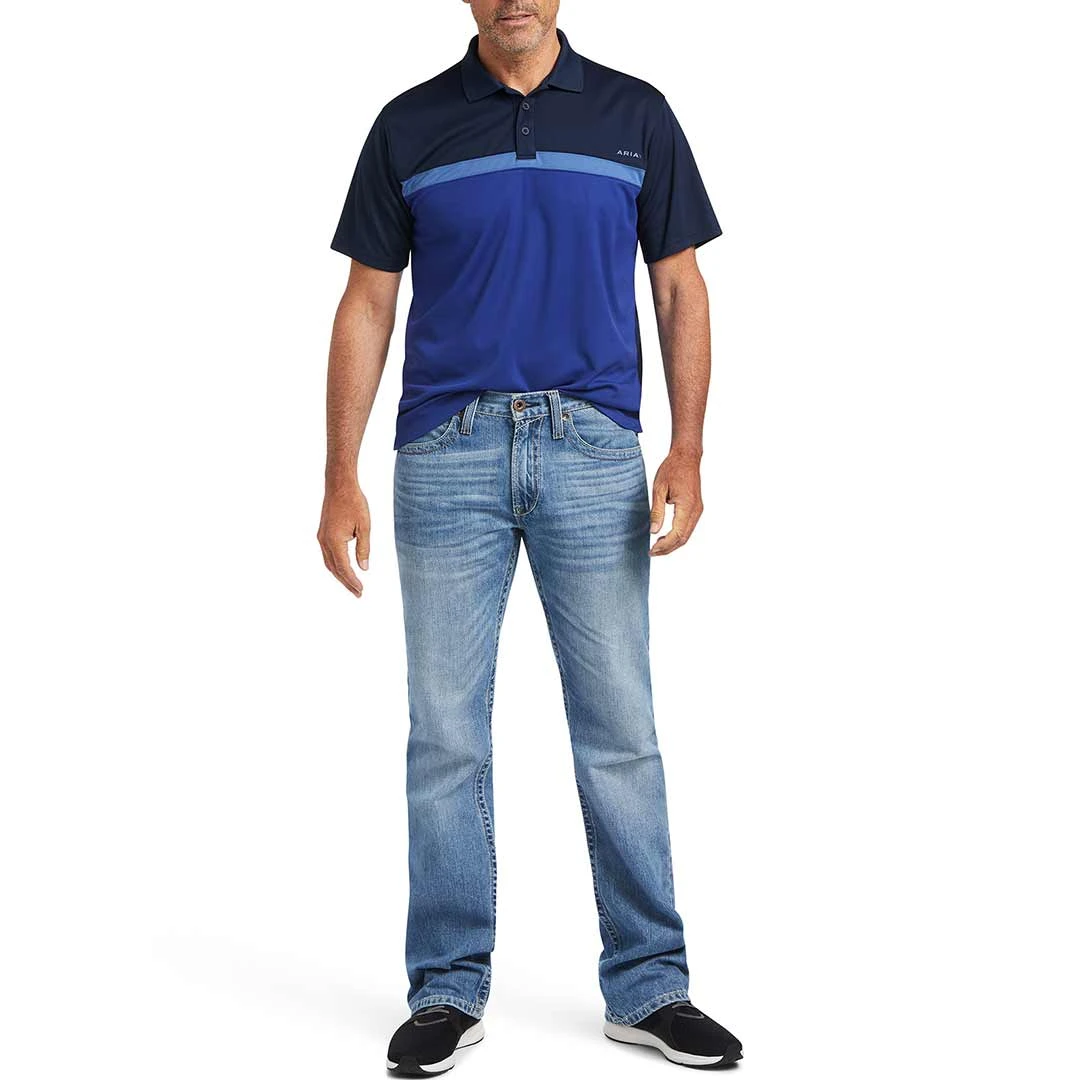 Ariat Men's Colour Block Fitted Polo - Image 3