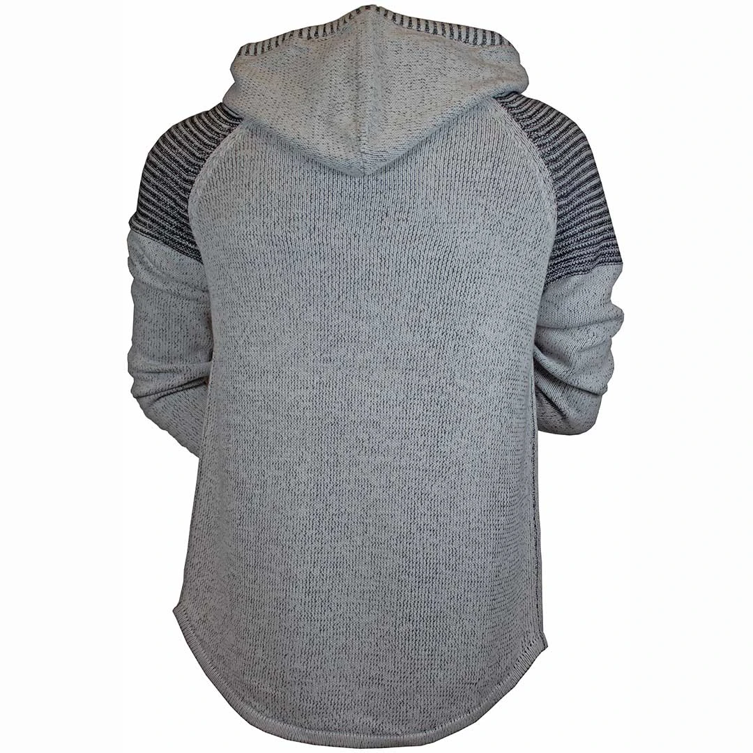 Hedge Men's Colour Blocked Rib Knit Hoodie - Image 2