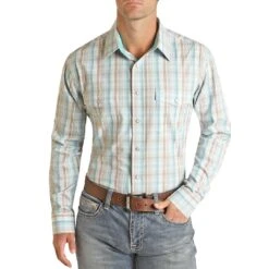 Panhandle Select Men's Plaid Snap Shirt
